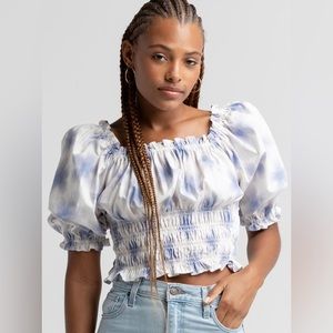 Levi's Women's Tilly Square Neck Elbow Sleeve Blouse